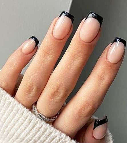 adeline’s press ons Amazon.com: Aegenacess 24pcs Short Press on Nails Fake Nail